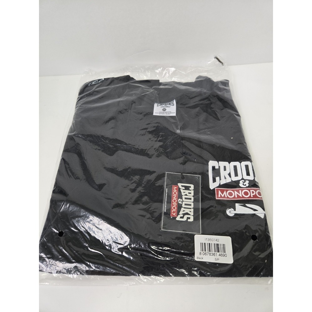 Crooks & Castles black tshirt tee size Small Monopoly